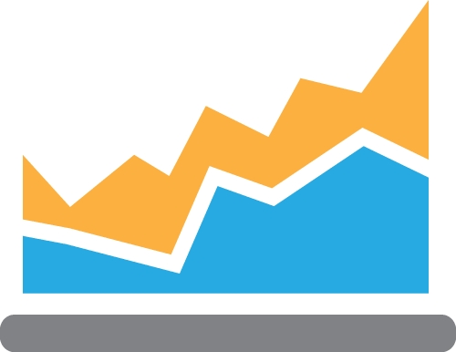 Diagram graph icon sign symbol design