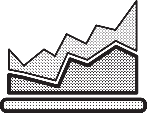 Diagram graph icon sign symbol design