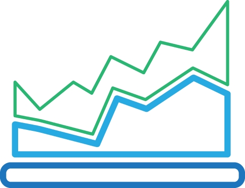 Diagram graph icon sign symbol design