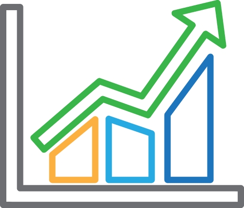 Diagram graph icon sign symbol design