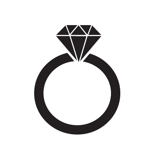 Diamond ring icon