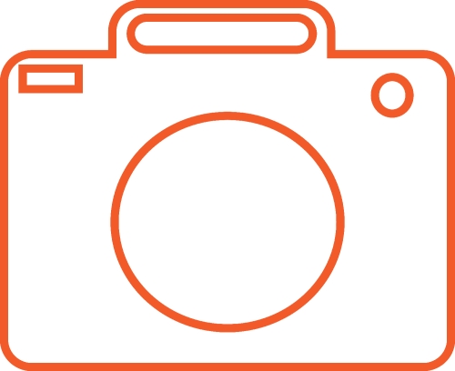 Digital camera icon sign design