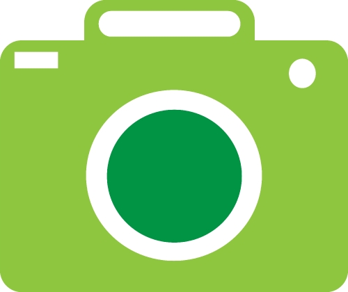 Digital camera icon sign design