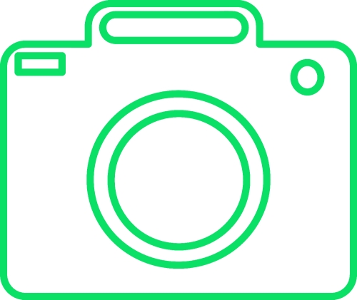 Digital camera icon sign design