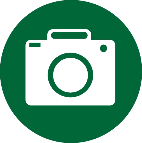 Digital camera icon sign design