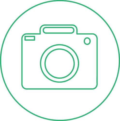 Digital camera icon sign design