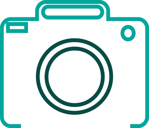 Digital camera icon sign design