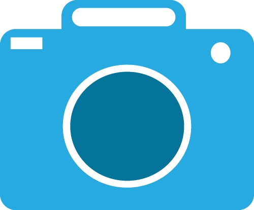 Digital camera icon sign design