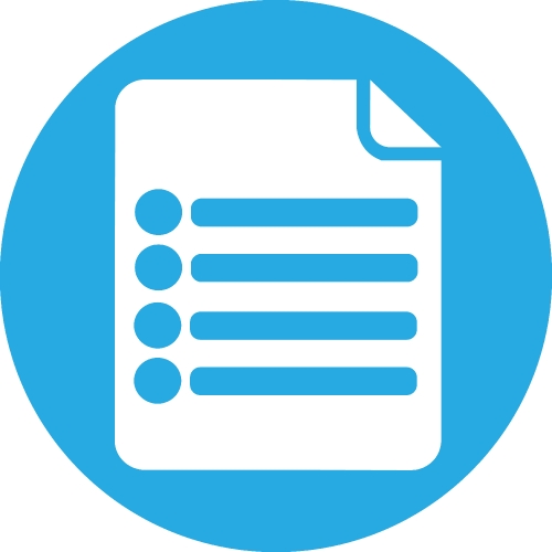 Document file icon. Paper doc sign