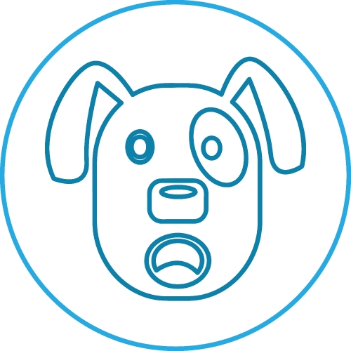 Dog Icon animal sign symbol design