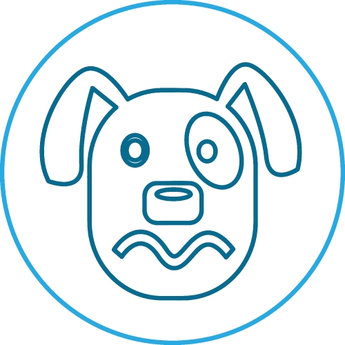 Dog Icon animal sign symbol design