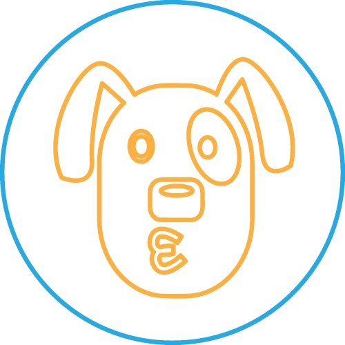 Dog Icon animal sign symbol design