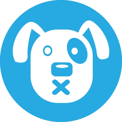 Dog Icon animal sign symbol design