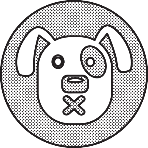 Dog Icon animal sign symbol design