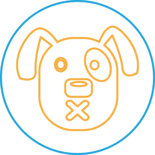 Dog Icon animal sign symbol design