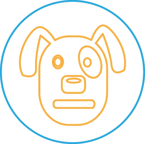 Dog Icon animal sign symbol design