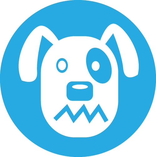 Dog Icon animal sign symbol design