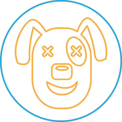 Dog Icon animal sign symbol design