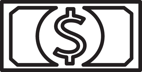 Dollar money icon