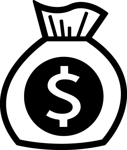 Dollar money icon