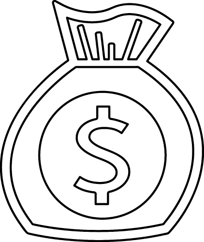 Dollar money icon