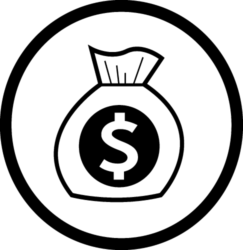 Dollar money icon