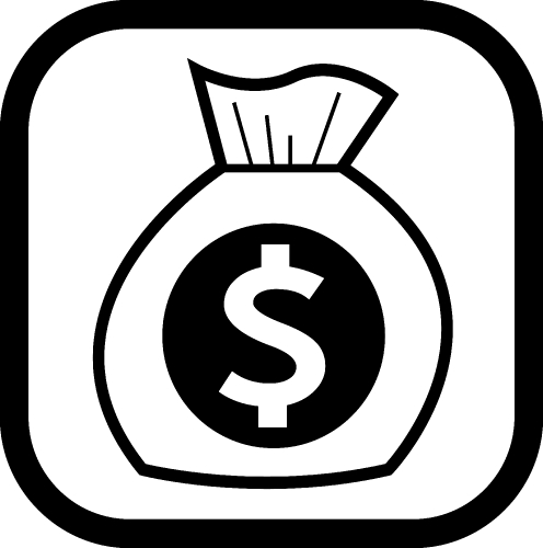 Dollar money icon