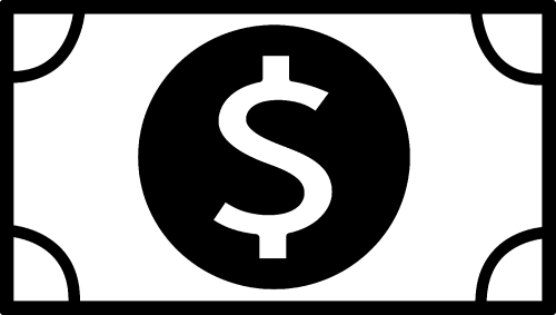 Dollar money icon