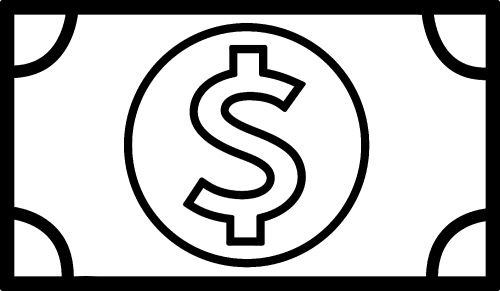 Dollar money icon