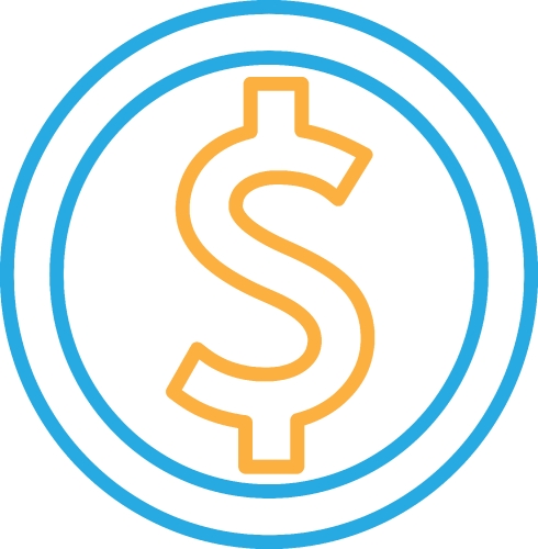 Dollar money icon sign symbol design