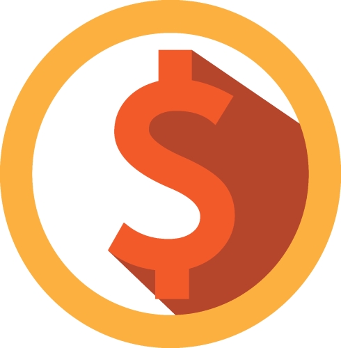 Dollar money icon sign symbol design