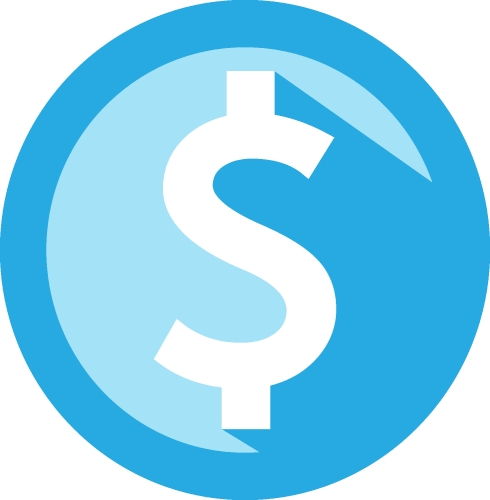 Dollar money icon sign symbol design