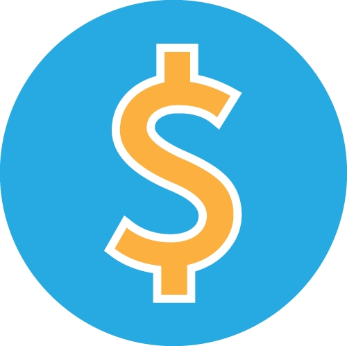 Dollar money icon sign symbol design