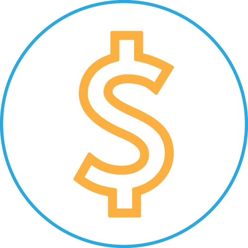 Dollar money icon sign symbol design