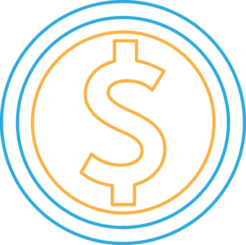 Dollar money icon sign symbol design