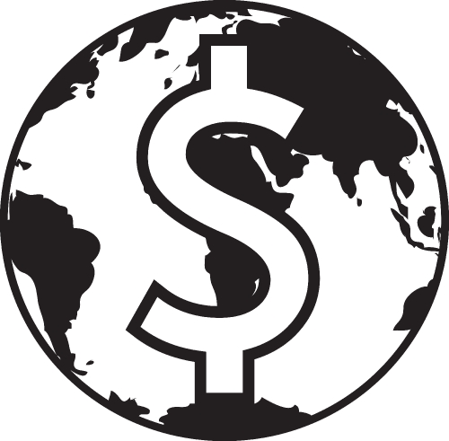 Dollar money icon sign symbol design