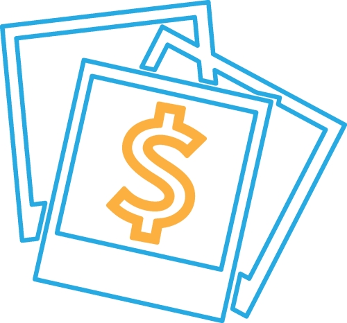 Dollar money icon sign symbol design