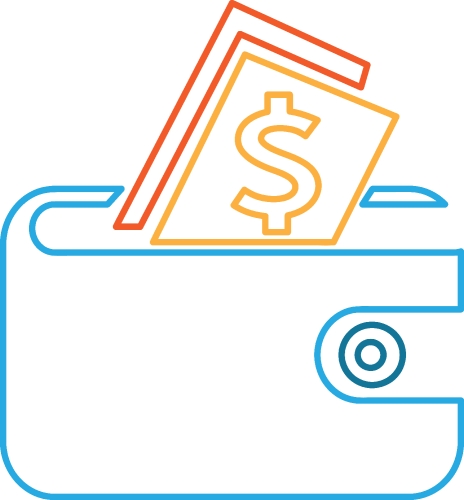 Dollar money icon sign symbol design