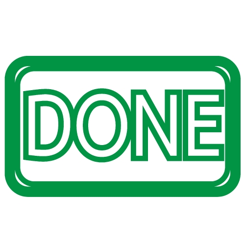 Done stamp