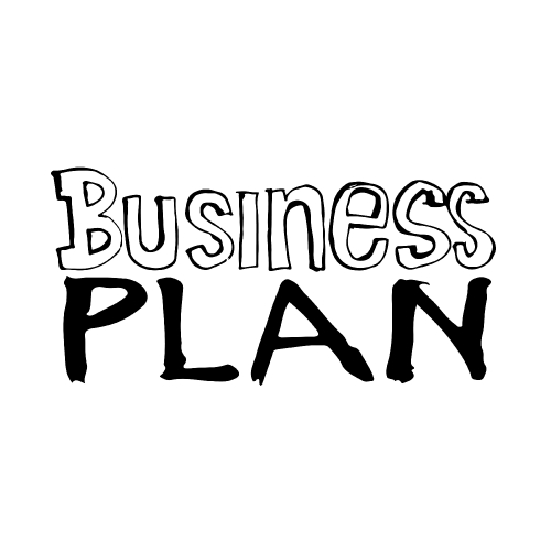 doodle business plan icon drawing illustration design