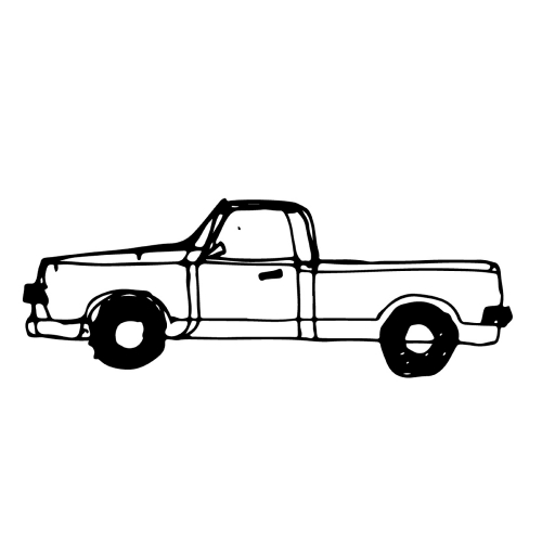 doodle car icon hand draw illustration design 