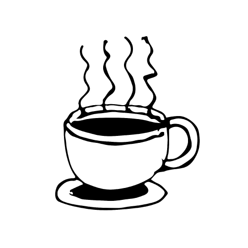 doodle coffe cup icon drawing illustration design