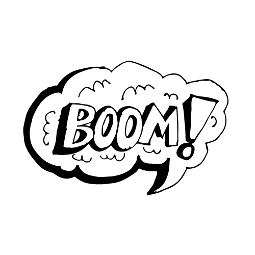 Doodle Comic speech bubble icon hand draw illustration design