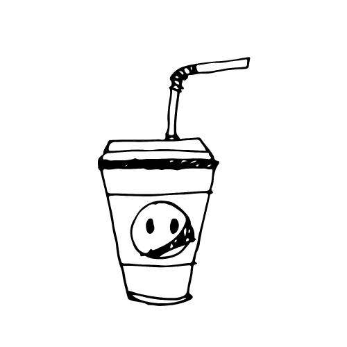 Doodle drink icon hand draw illustration design