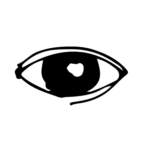 doodle eye icon drawing illustration design