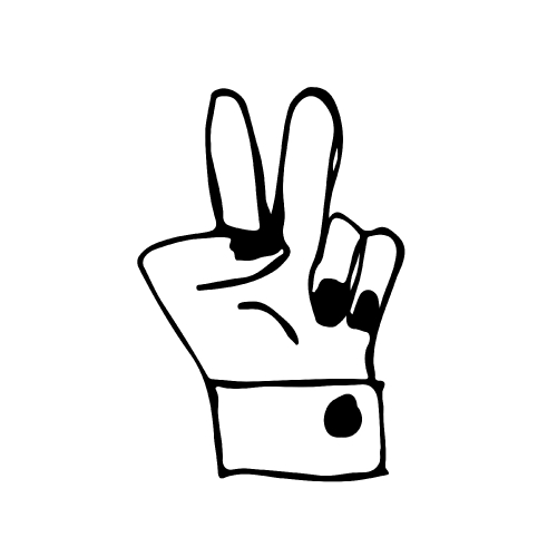 doodle hand icon drawing illustration design