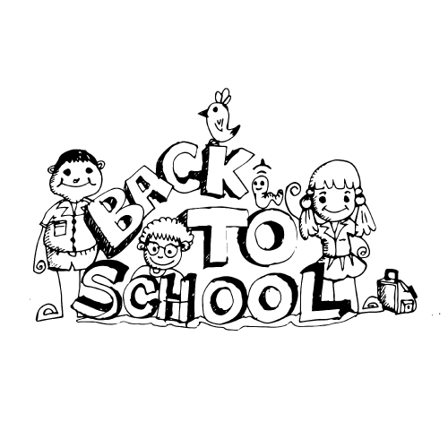 doodle kid back to school icon hand draw illustration design by 