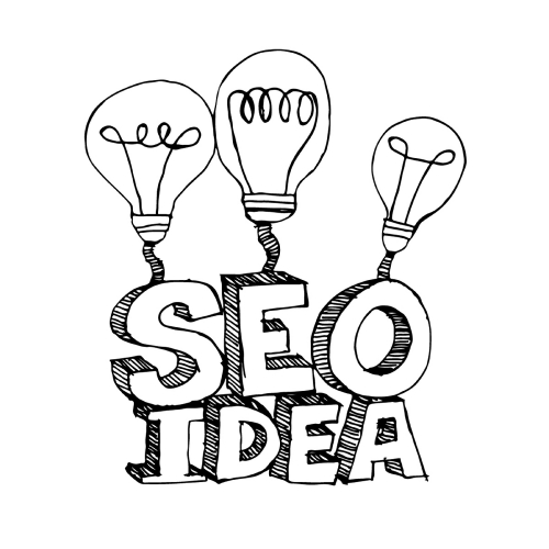 Doodle seo idea icon hand draw illustration design