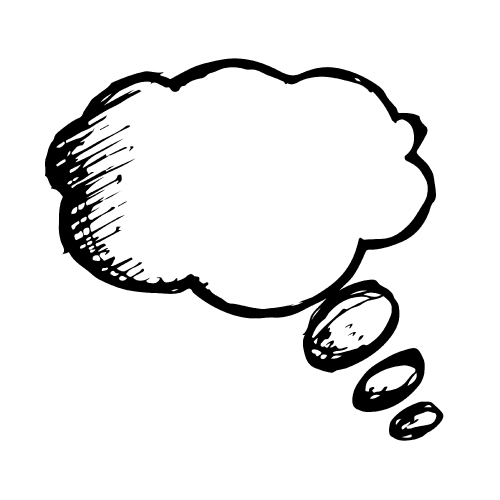 Doodle speech bubble icon hand draw illustration design