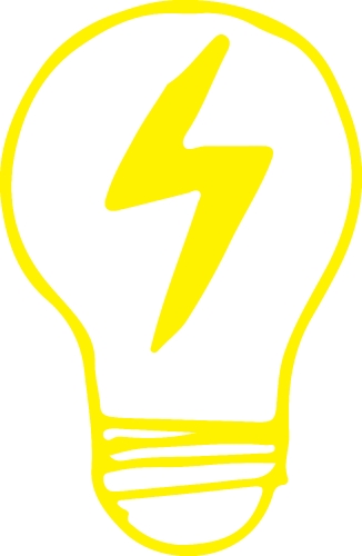 Drawing light bulb icon sign symbol design